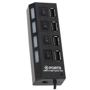 هاب 4 پورت USB 2.0 پورتز مدل HI-SPEED